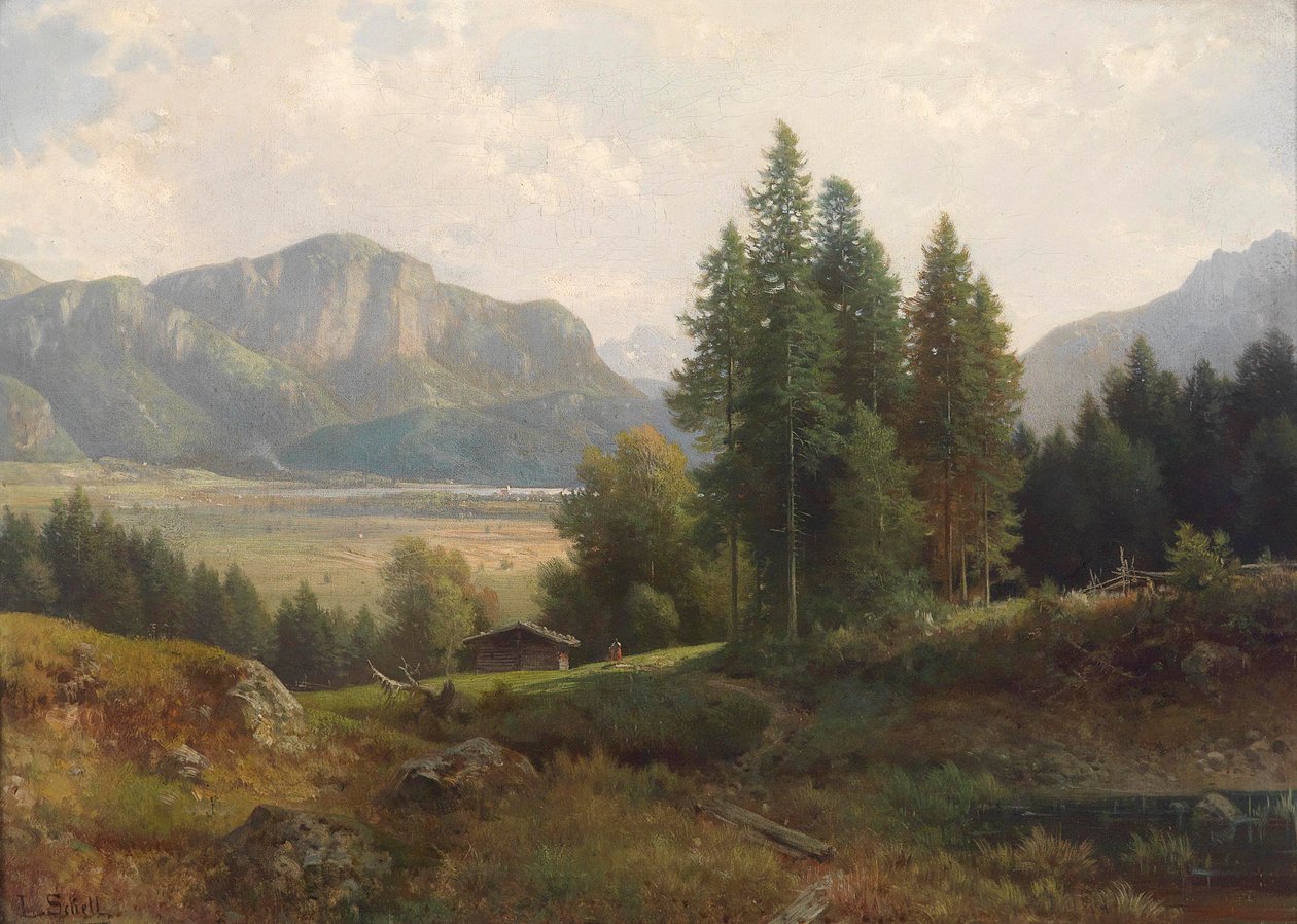 Partie am Kochelsee de Ludwig Sckell