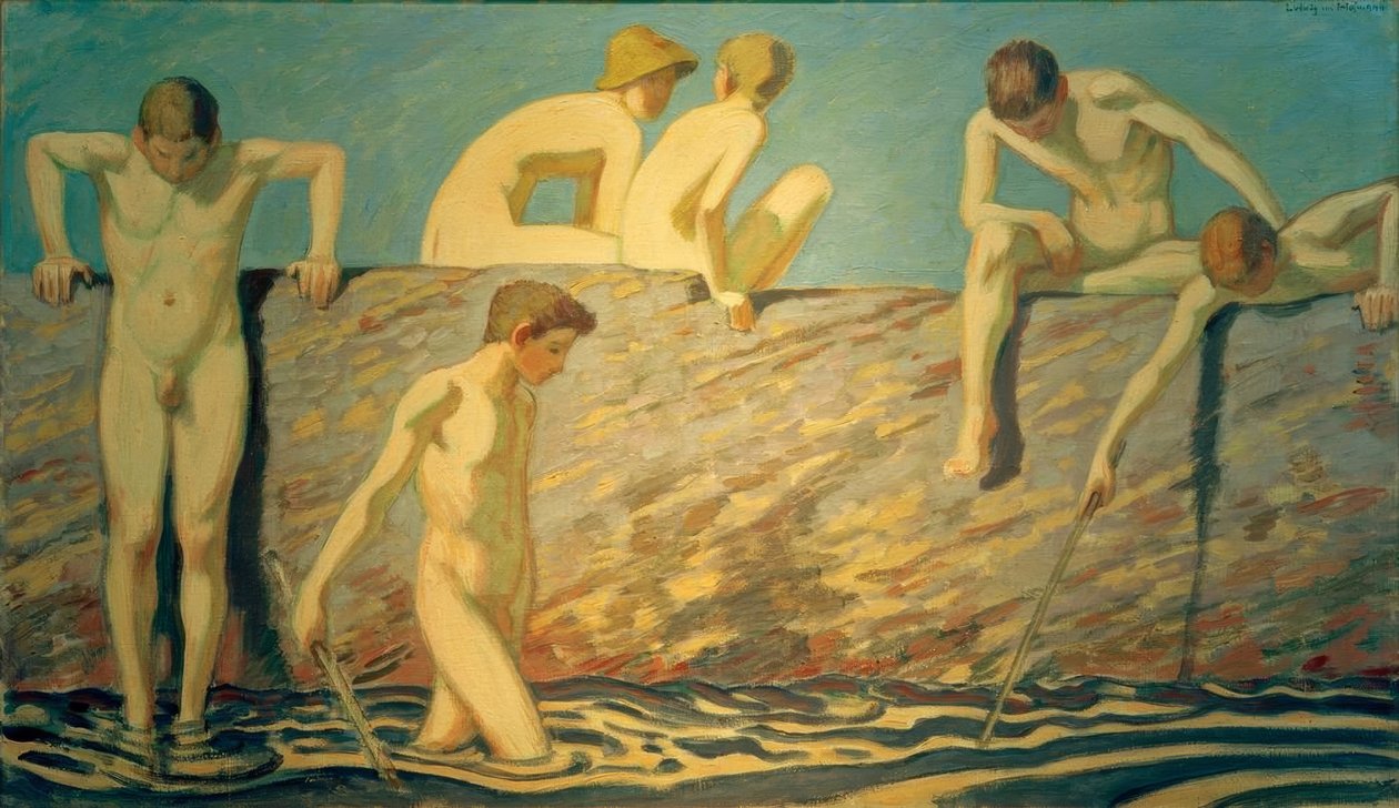 Meninos de banhista de Ludwig von Hofmann