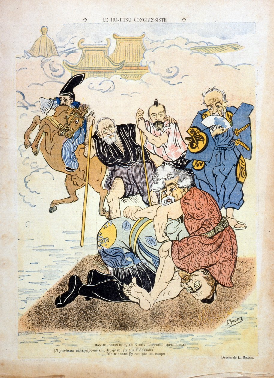 Caricatura de Braun representando Henri Brisson (1835-1912) (gravura) de Ludwig Braun