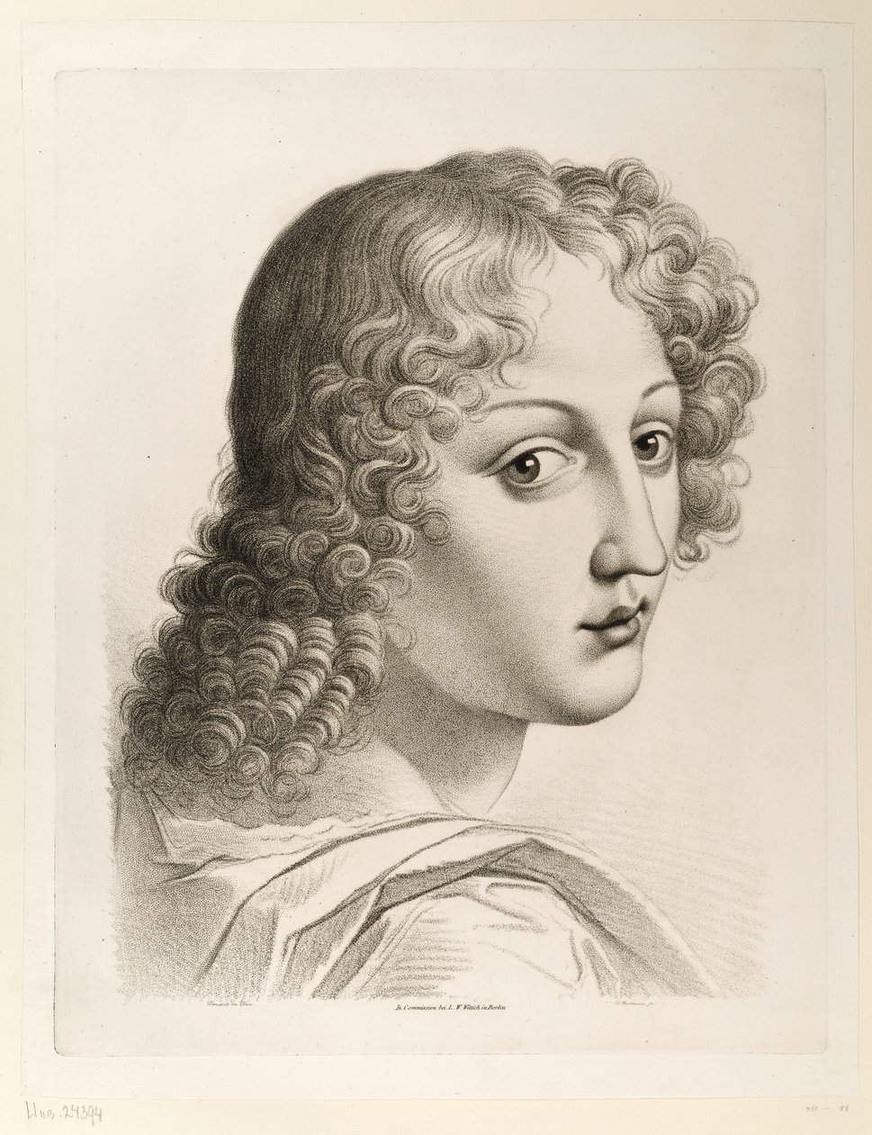 Cabeça de um anjo de Ludwig Buchhorn