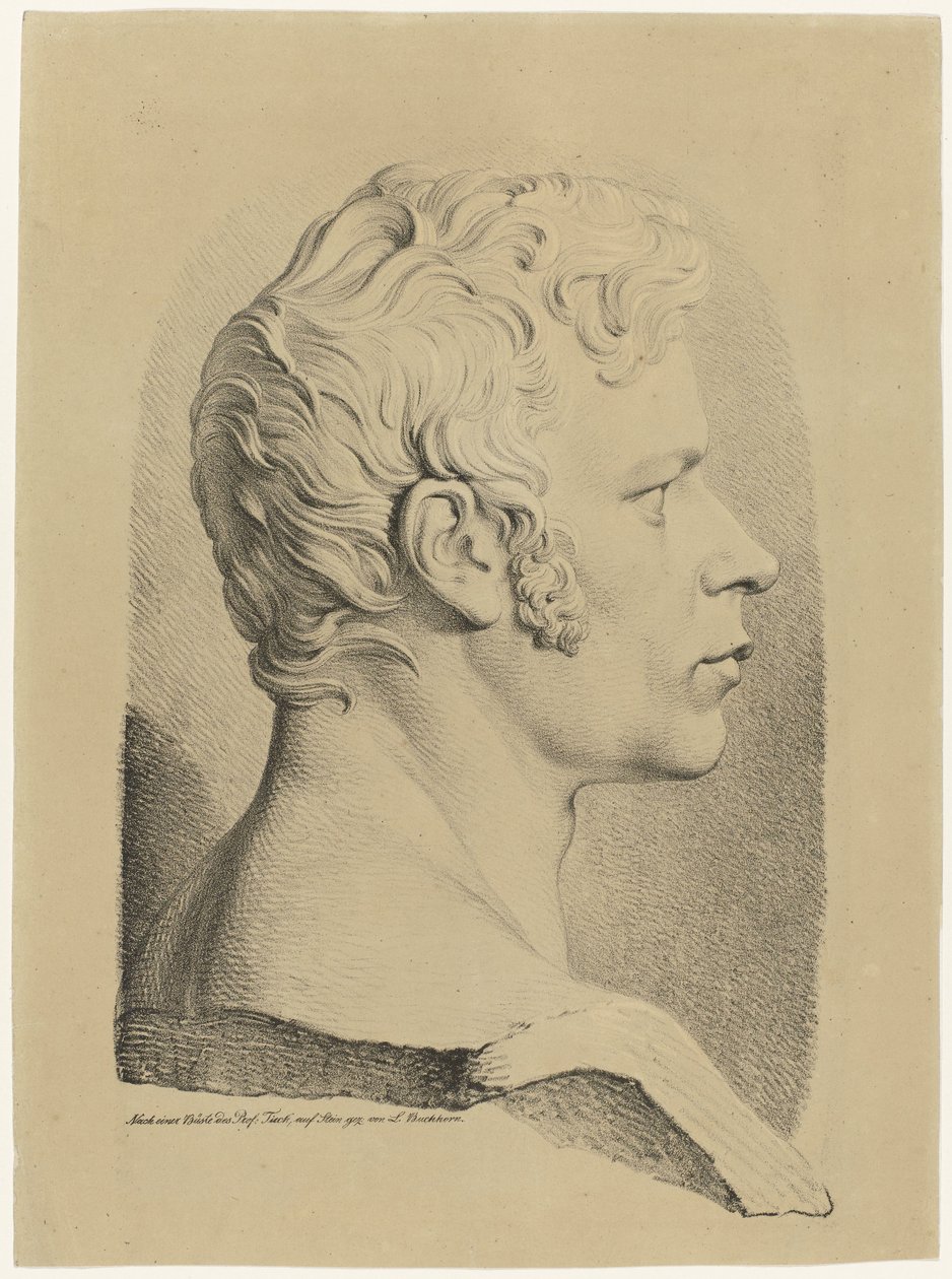 Busto de retrato de Karl Friedrich Schinkel de Ludwig Buchhorn