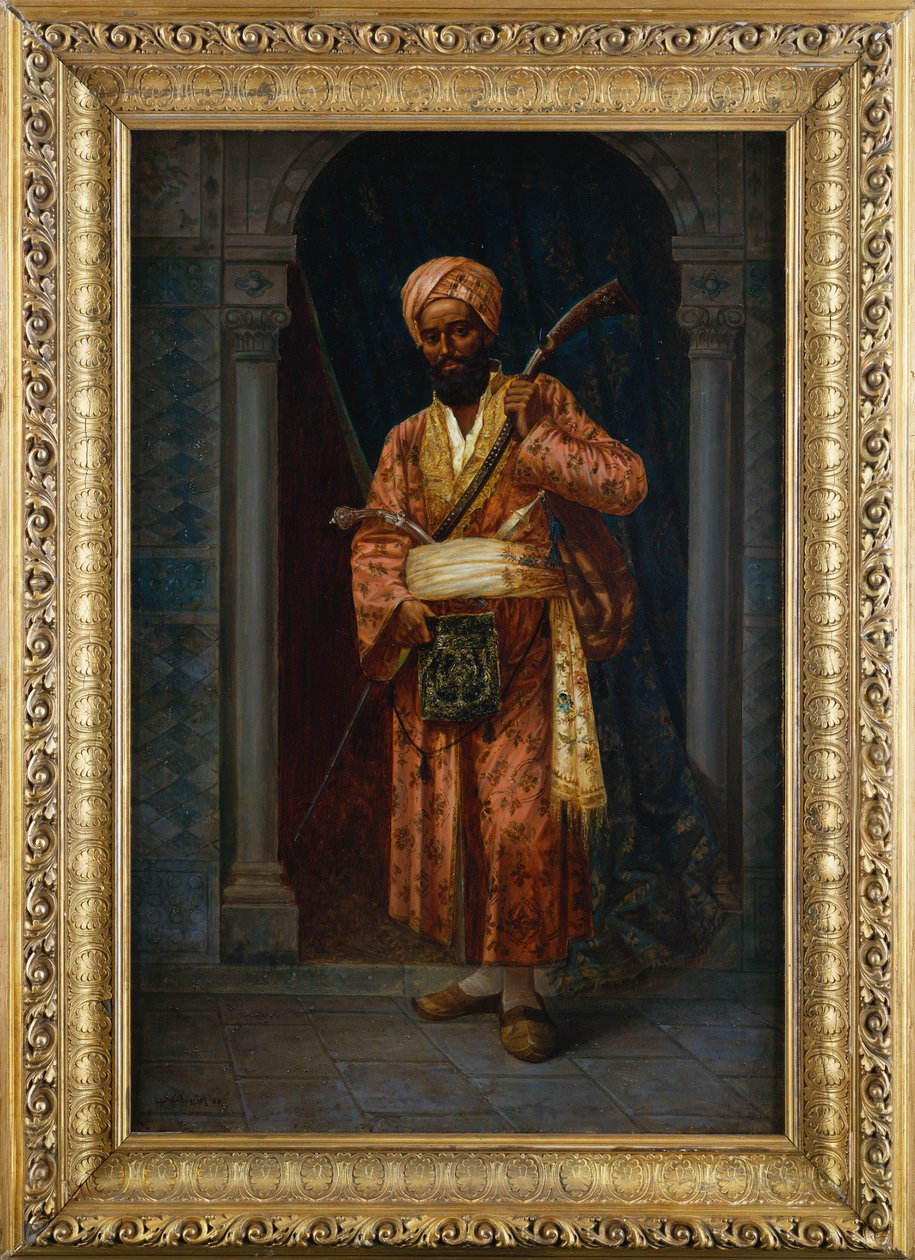 A Guarda Árabe (óleo sobre tela) de Ludwig Deutsch