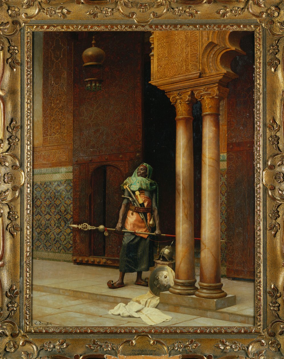 The Harem Guard (óleo sobre tela) de Ludwig Deutsch