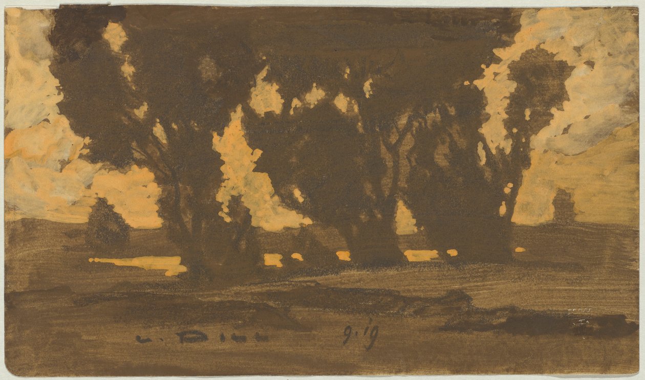 Salgueiros na charneca de Dachau de Ludwig Dill