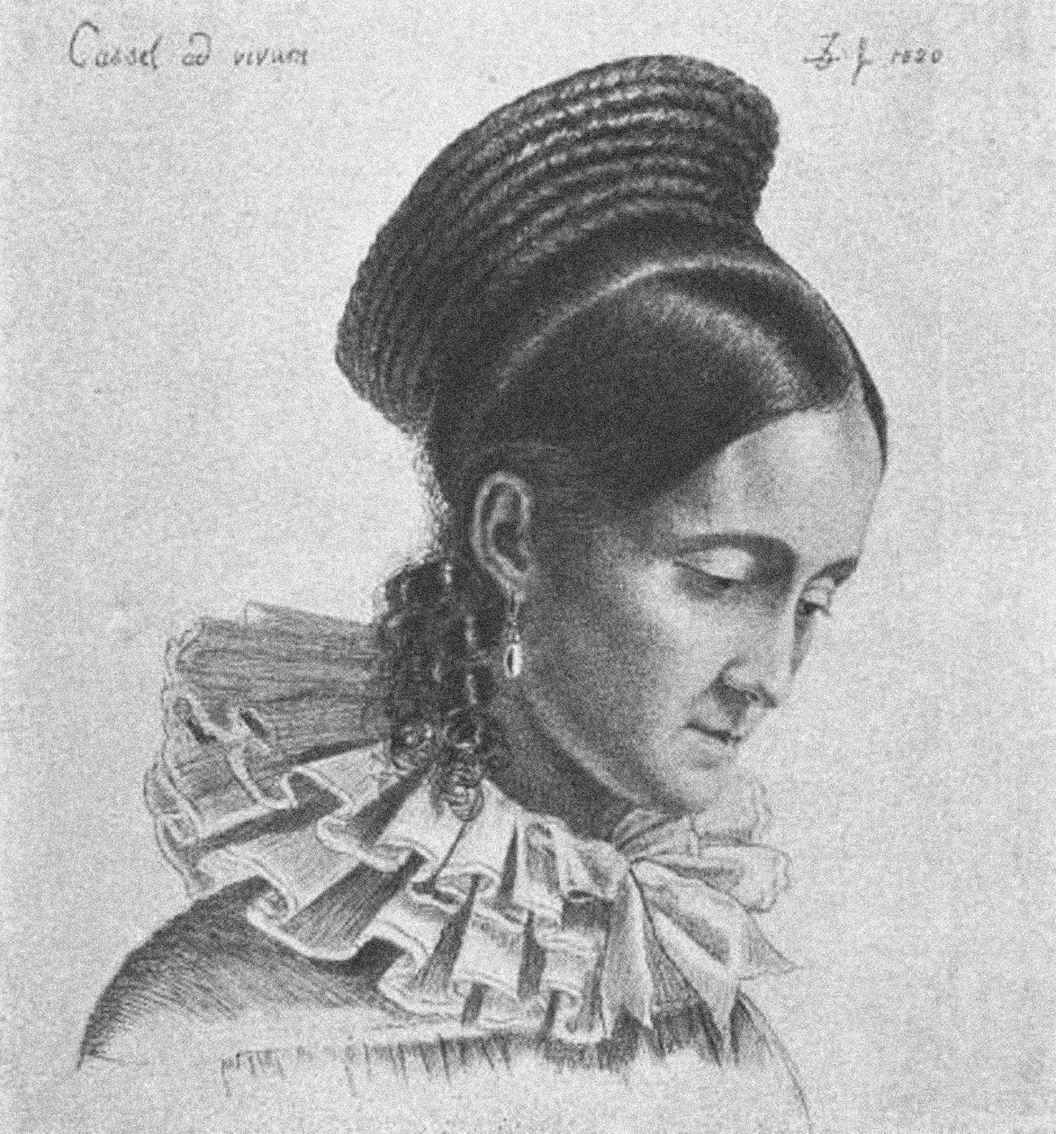 Charlotte Amalie Hassenpflug, 1820 de Ludwig Emil Grimm