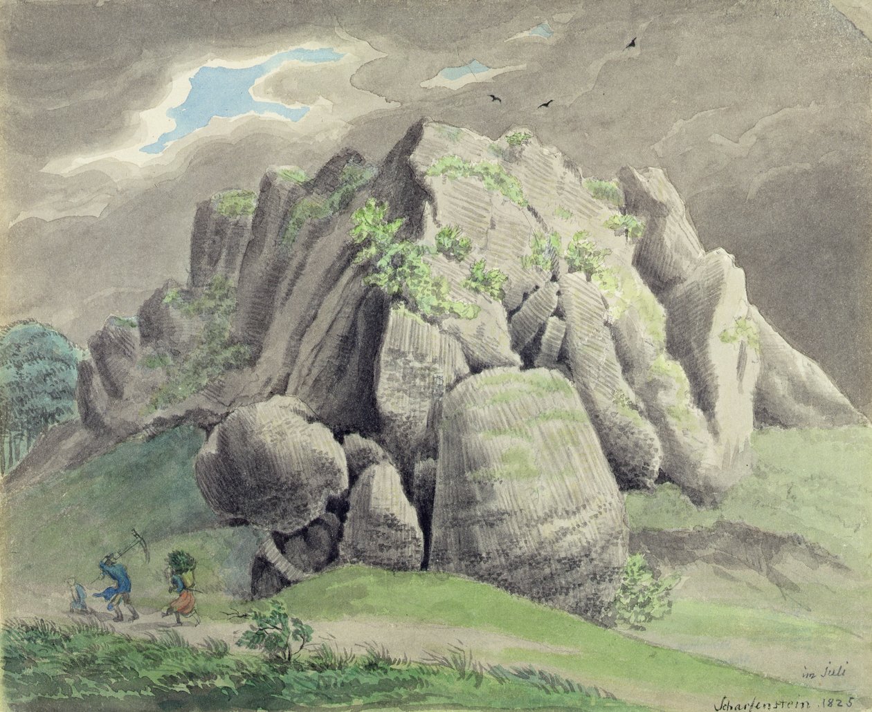 Scharfenstein perto de Gudensberg de Ludwig Emil Grimm
