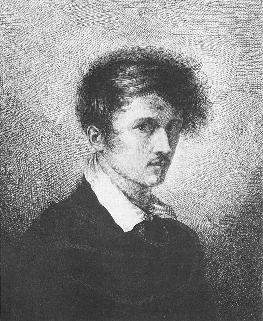 Auto-retrato, 1813 de Ludwig Emil Grimm