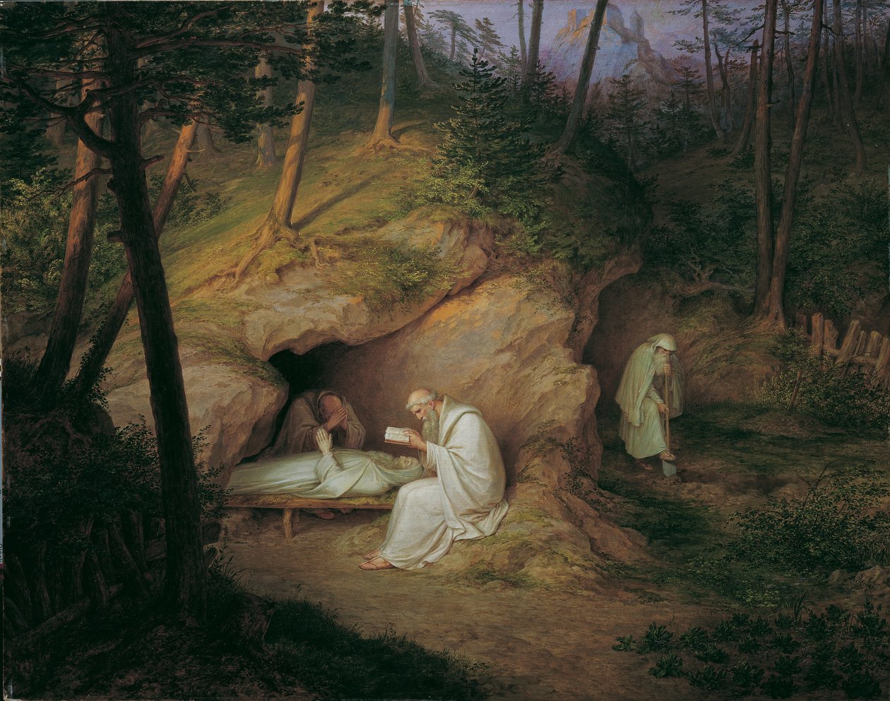O Eremita Morto de Ludwig Ferdinand Schnorr von Carolsfeld