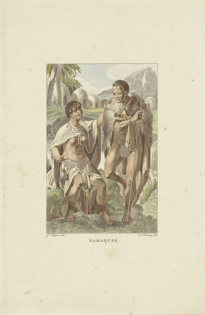 Nama da África Austral
Namaquas (título sobre o objecto) de Ludwig Gottlieb Portman