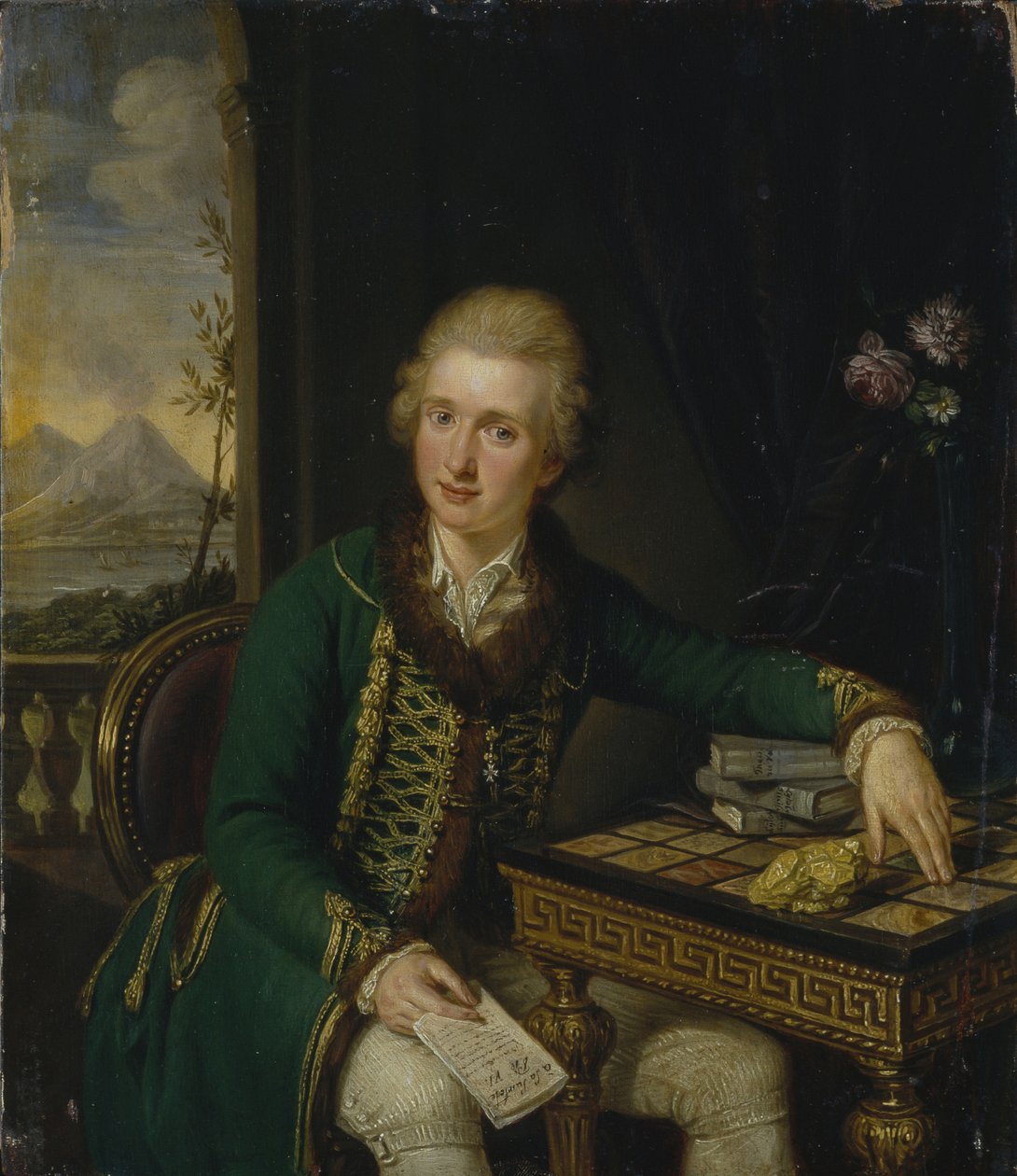 Retrato do Conde Michael Johann von der Borch 1751-1810 de Ludwig Guttenbrunn