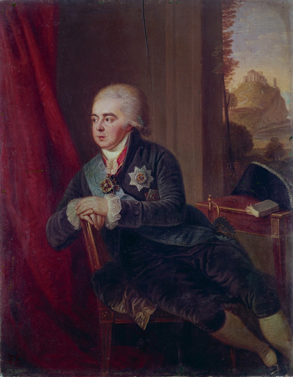 Retrato do vice-chanceler príncipe Alexander Kurakin 1752-1818, 1801 de Ludwig Guttenbrunn