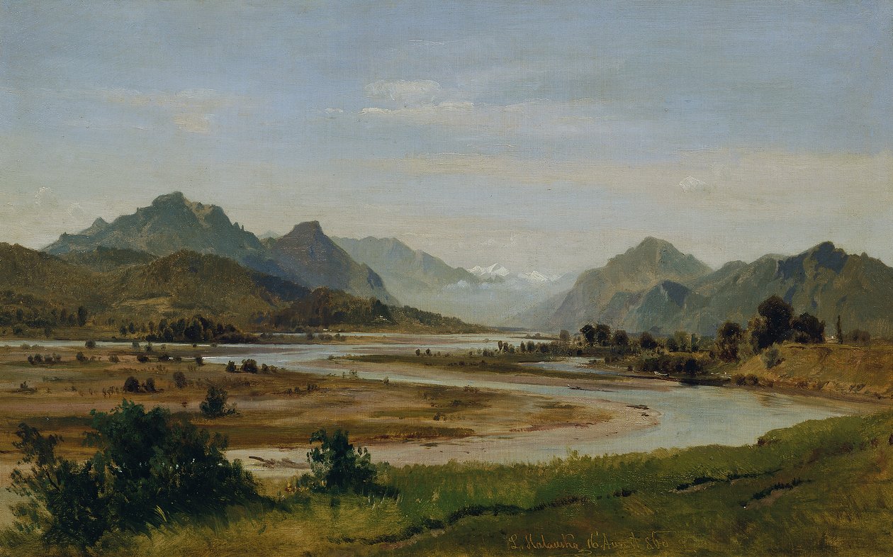 O Inn Valley ao sul de Rosenheim de Ludwig Halauska