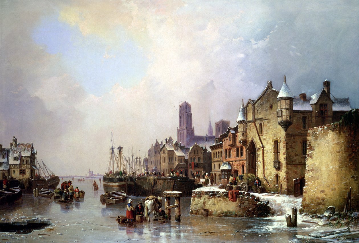 Inverno em Konigsberg (Kaliningrado) de Ludwig Hermann