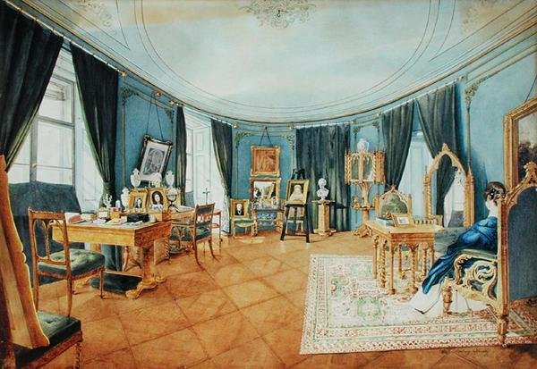 Um Quarto de Artista em Viena de Ludwig Hild