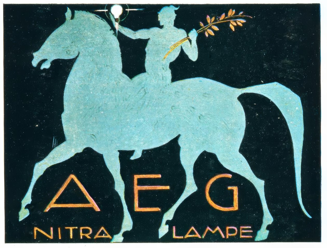 AEG / NITRA LAMPE de Ludwig Hohlwein
