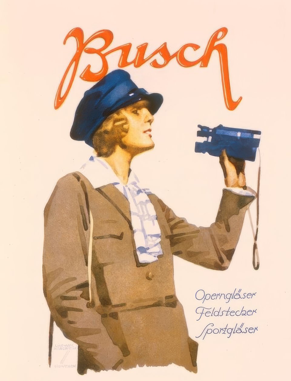 Binóculos Busch Ópera Óculos Esportivos de Ludwig Hohlwein