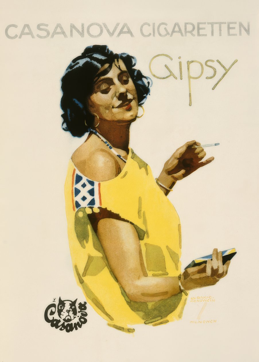 Casanova Cigaretten Gipsy de Ludwig Hohlwein