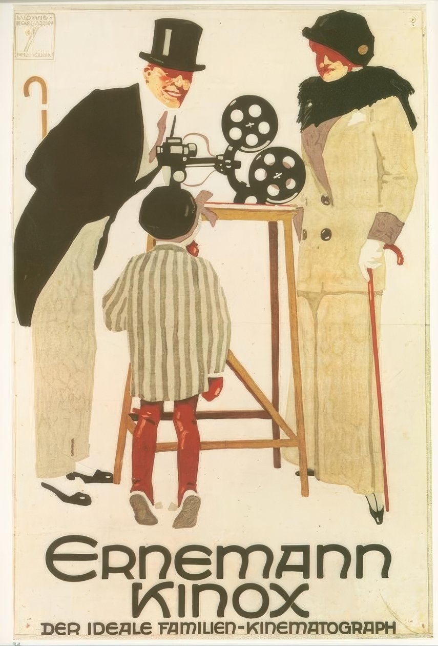 Ernemann Kinox. O Ideal Cinematógrafo de Família de Ludwig Hohlwein