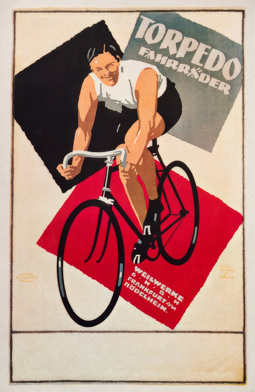 Bicicletas do Torpedo Weilwerke de Ludwig Hohlwein
