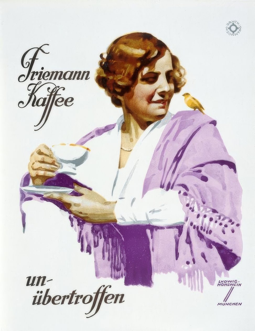 Café Friemann - insuperável de Ludwig Hohlwein