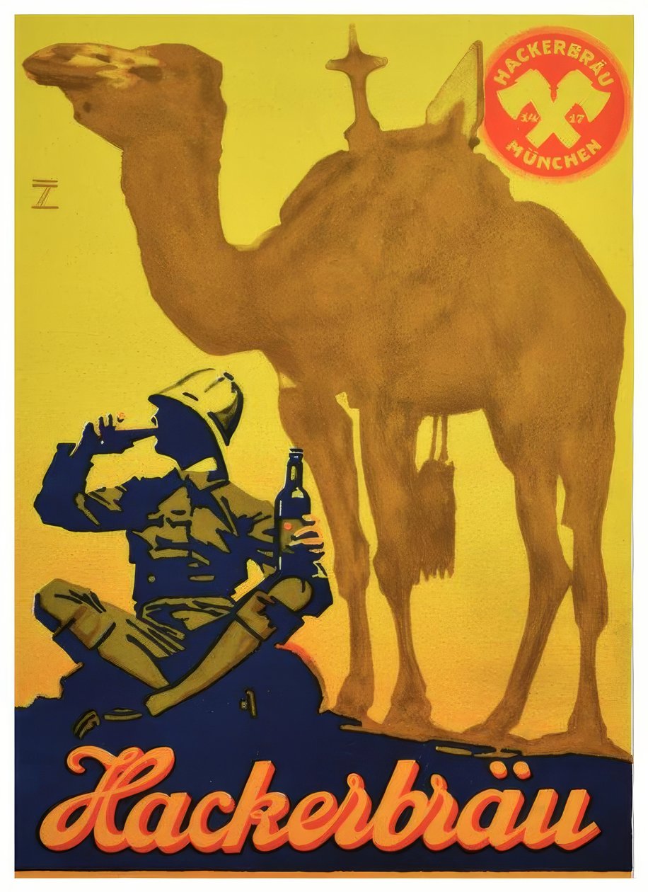 cerveja Hackerbräu de Ludwig Hohlwein