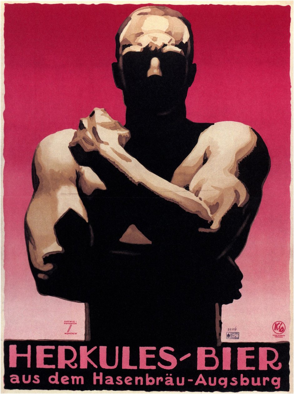 Cerveja Hércules, 1925 de Ludwig Hohlwein