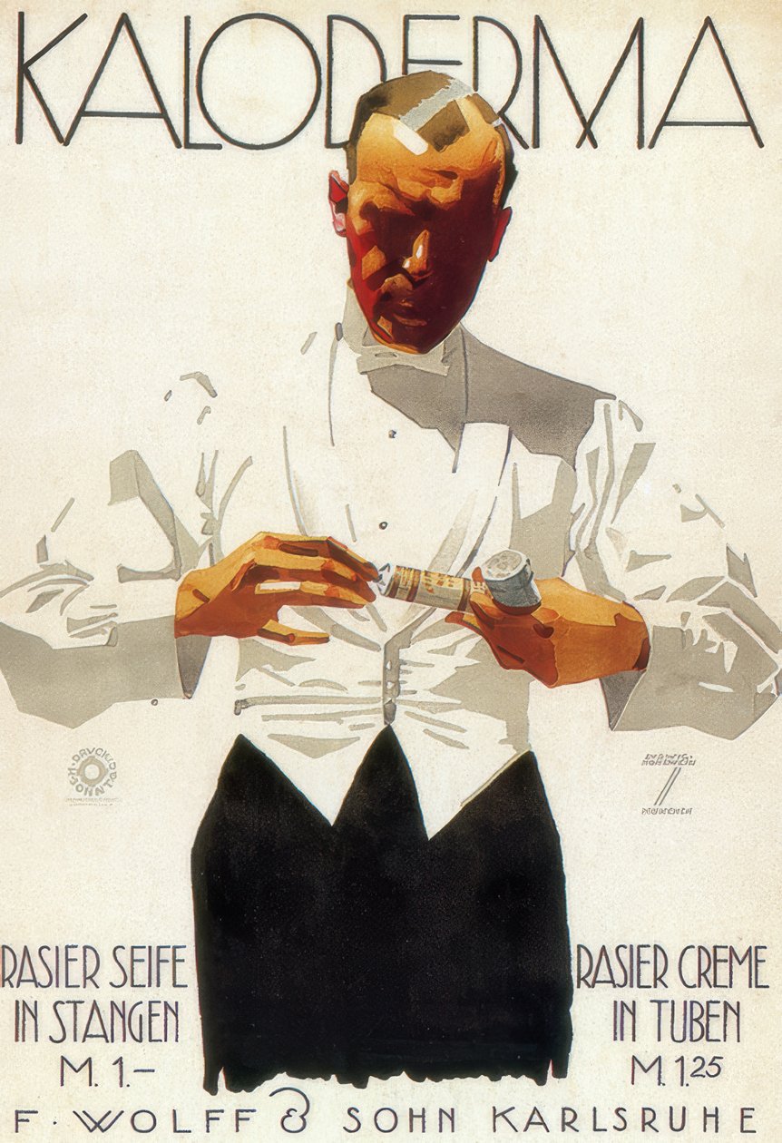 Caloderma / RASIERSEIFE IN STANGEN / RASIERCREME IN TUBEN de Ludwig Hohlwein