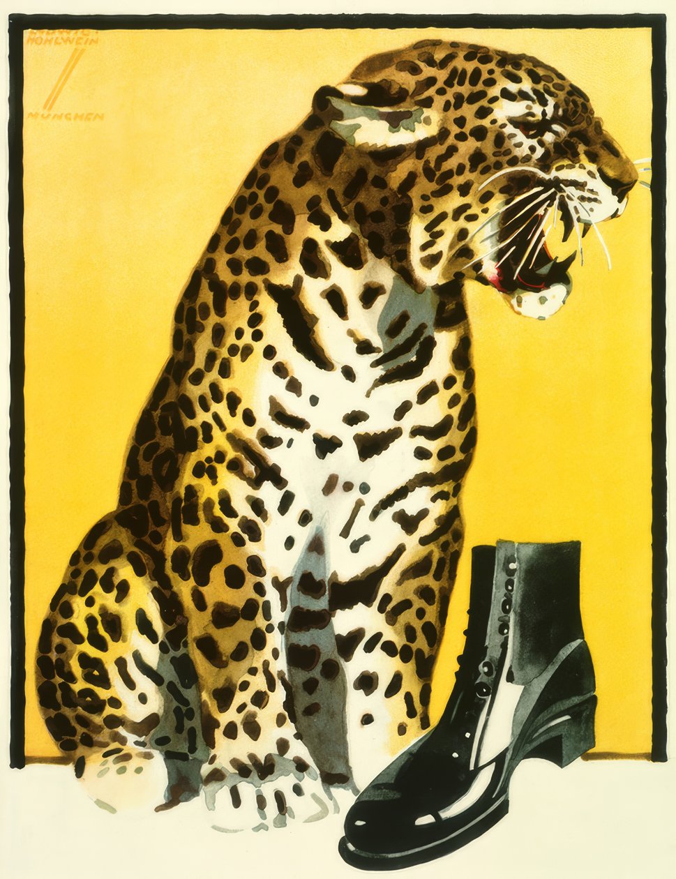 Cartaz para publicidade de calçado de Ludwig Hohlwein