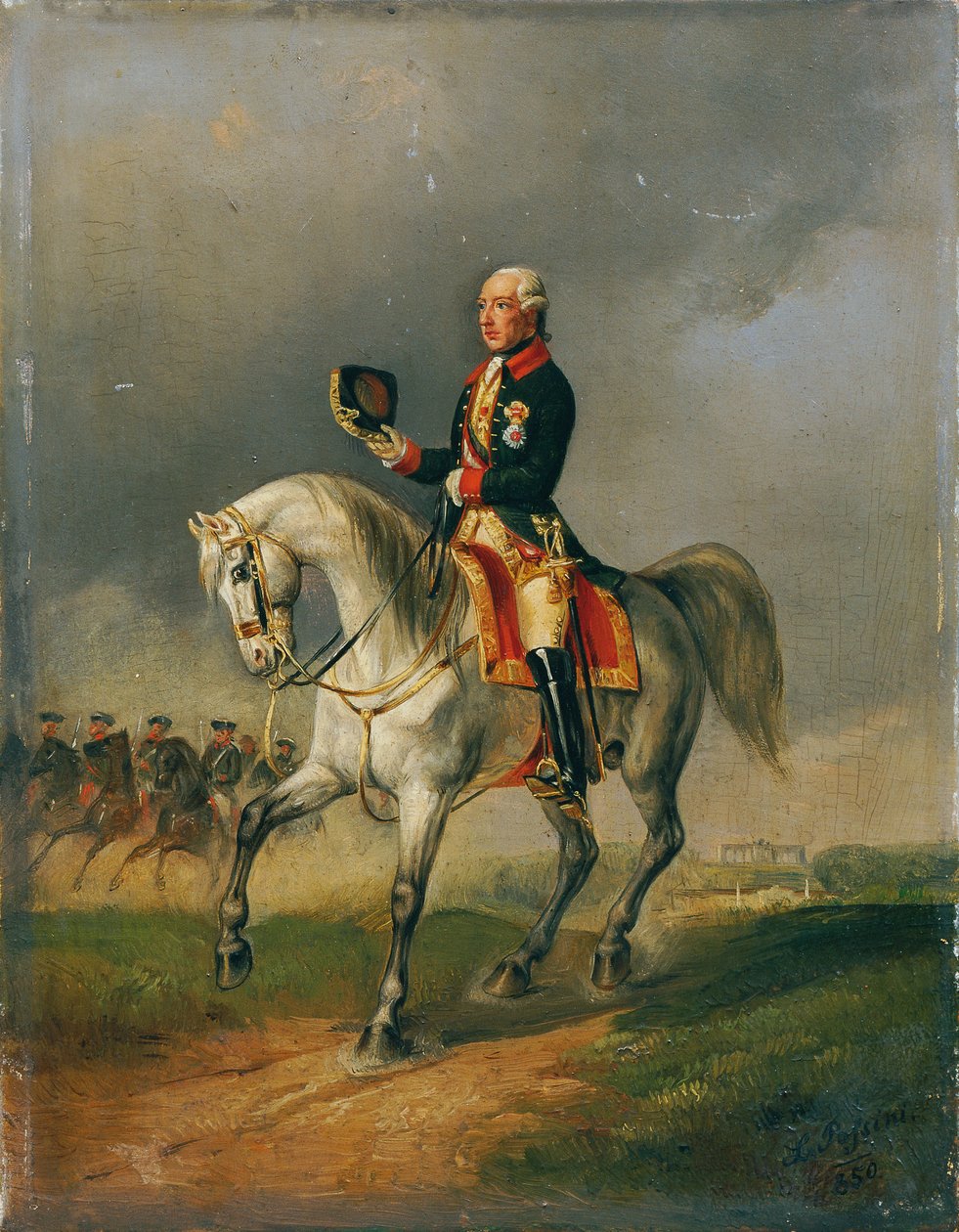Kaiser Joseph II. reiterar de Ludwig Johann Passini