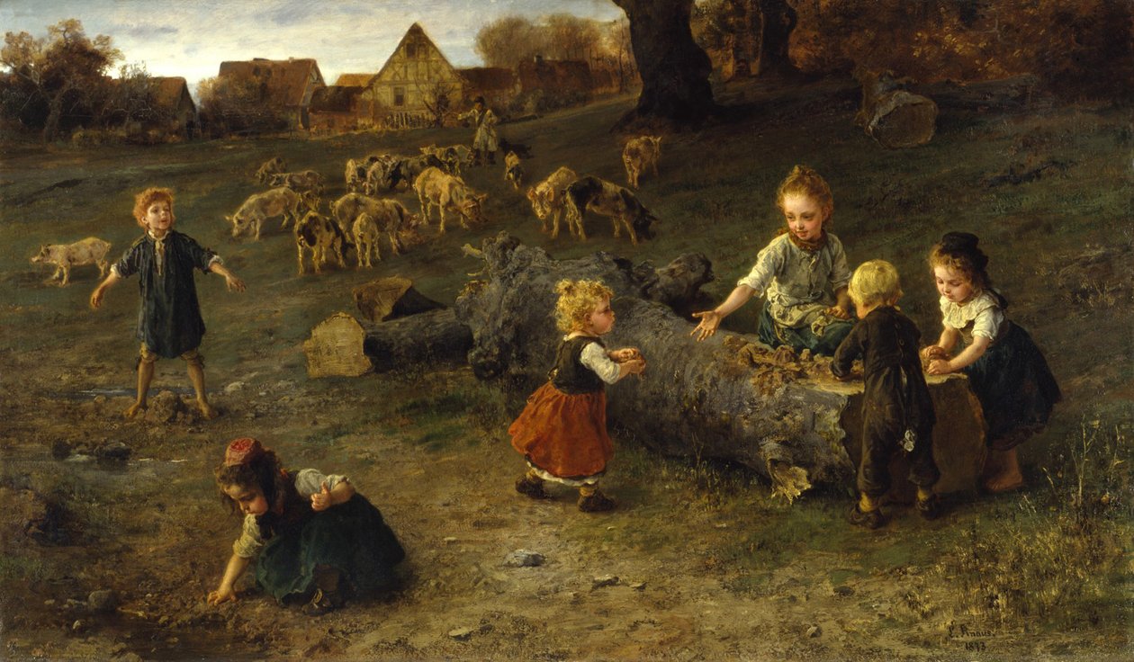 Tortas de Lama, 1873 de Ludwig Knaus