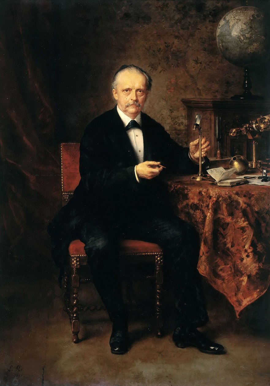 Retrato de Hermann Ludwig Ferdinand von Helmholtz de Ludwig Knaus