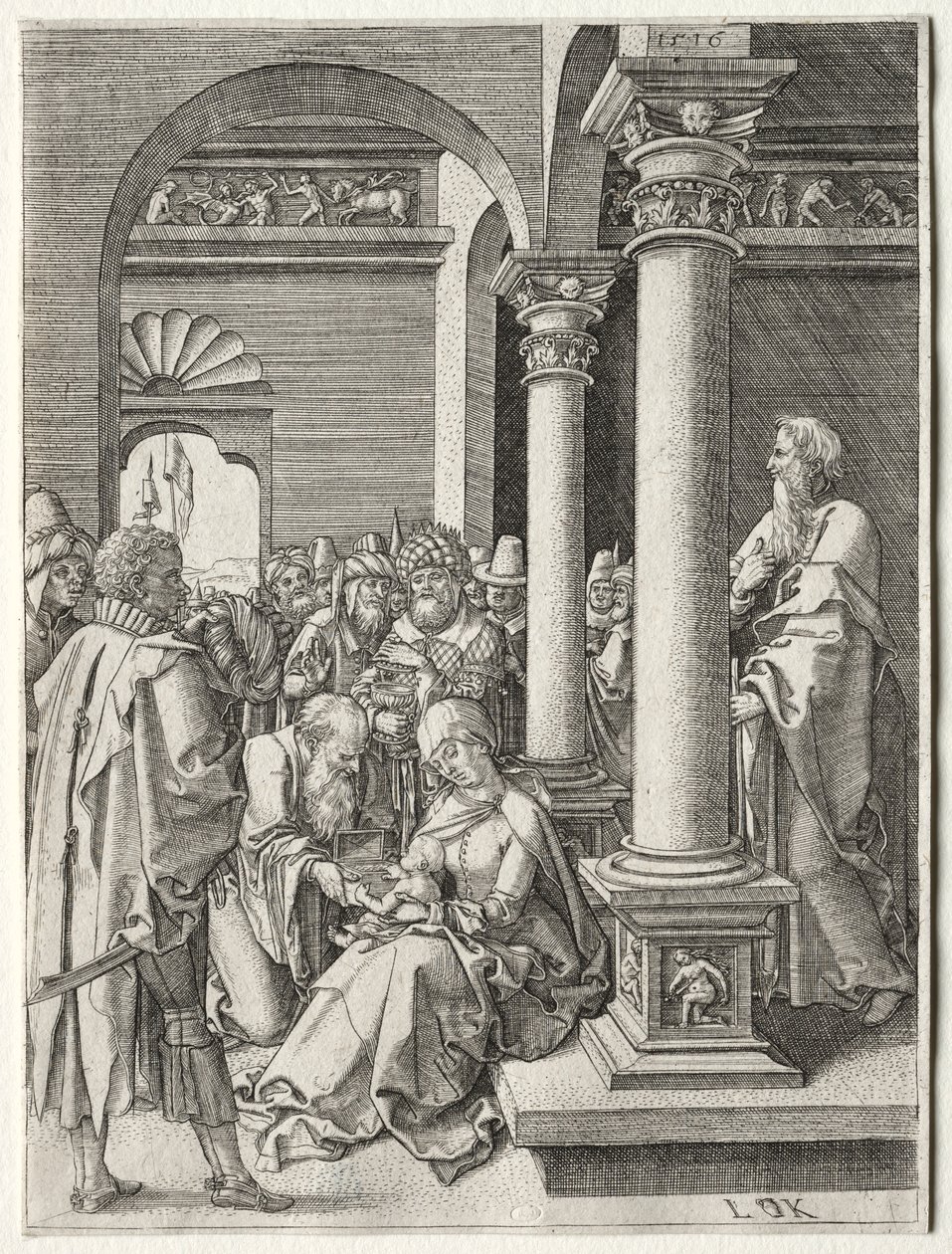 A Adoração dos Reis, 1516. de Ludwig Krug