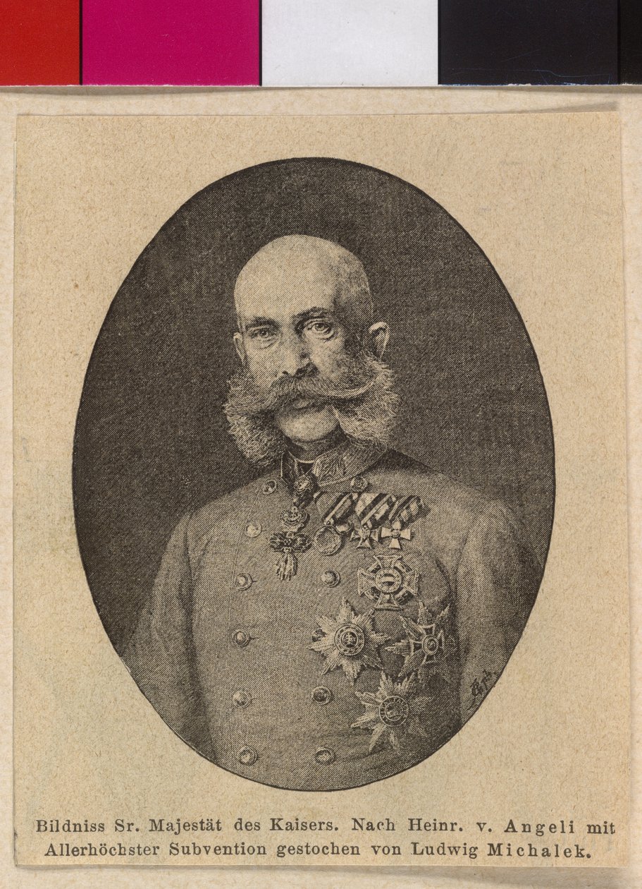 Imperador da Áustria Franz Joseph I de Ludwig Michalek