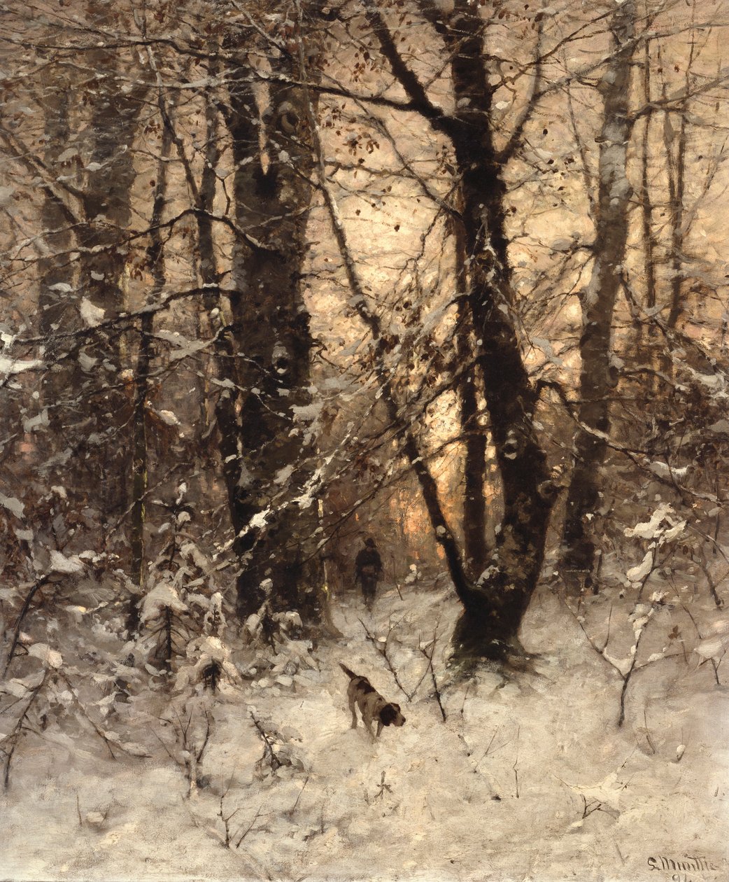 Crepúsculo de inverno, 1891 de Ludwig Munthe