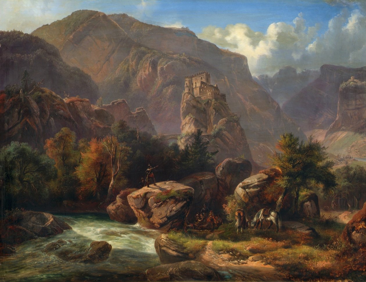 Castelo de Salurn no Tirol do Sul de Ludwig Neelmeyer