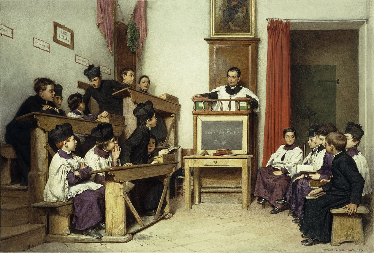 A classe latina, 1869 de Ludwig Passini