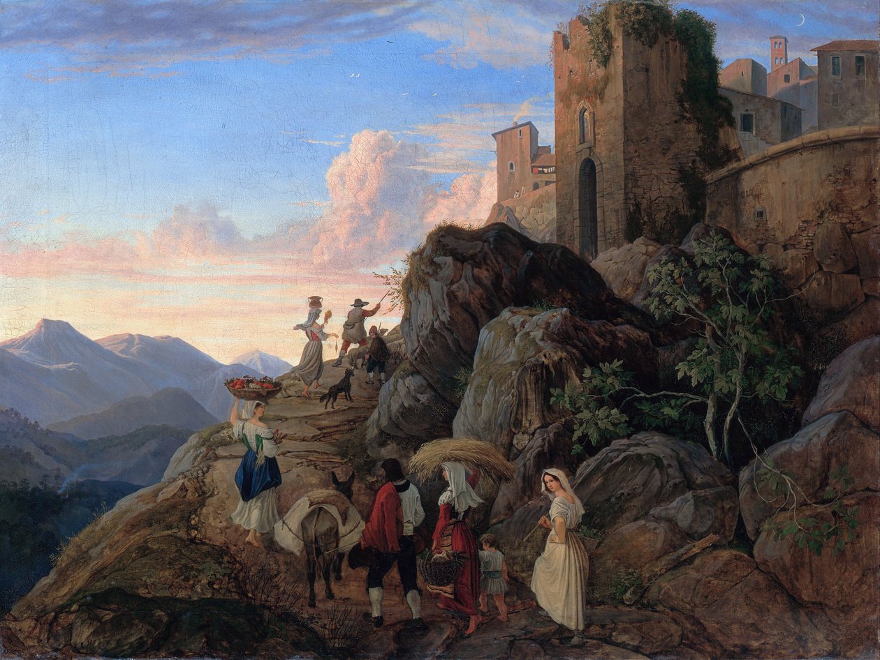 Civitella (Noite) de Ludwig Richter