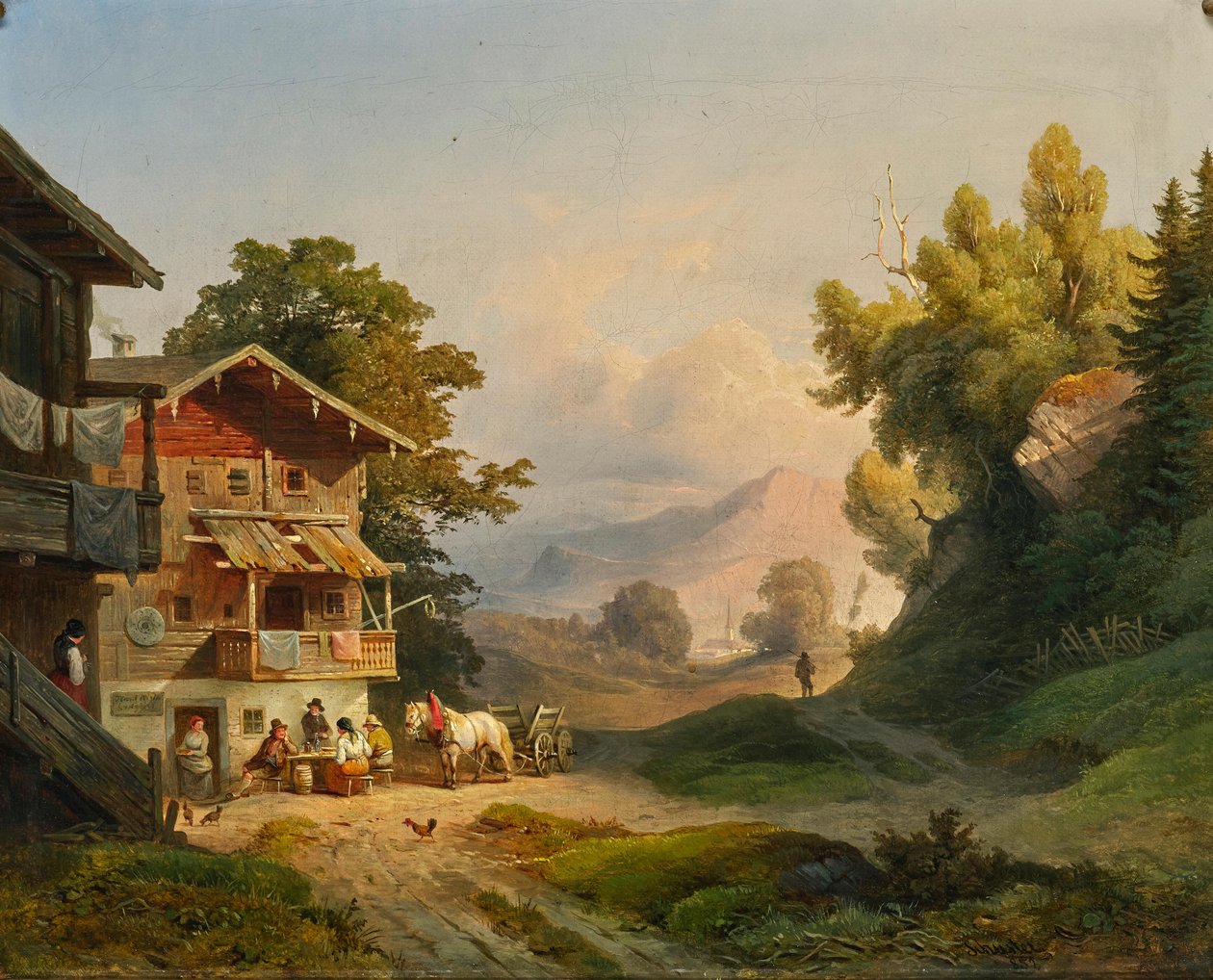 Ludwig Schuster descanso do meio-dia 1852 de Ludwig Schuster