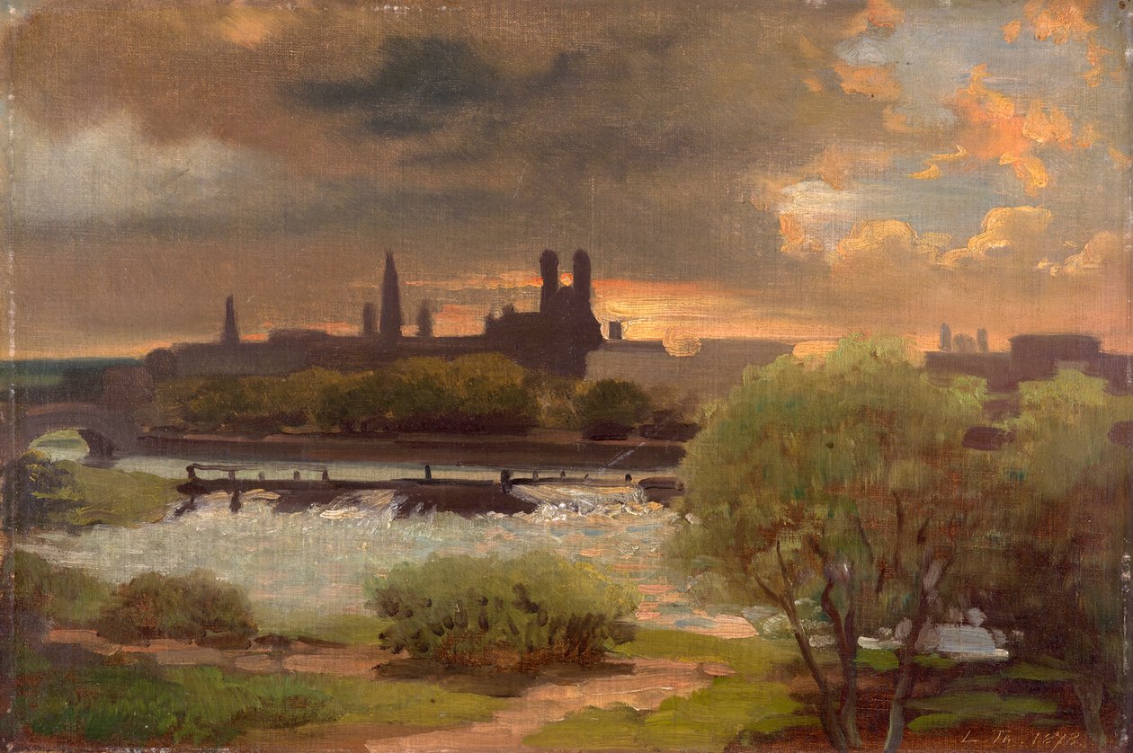 Vista de Munique de Ludwig Thiersch