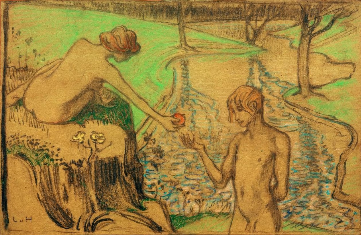 Adão e Eva de Ludwig von Hofmann