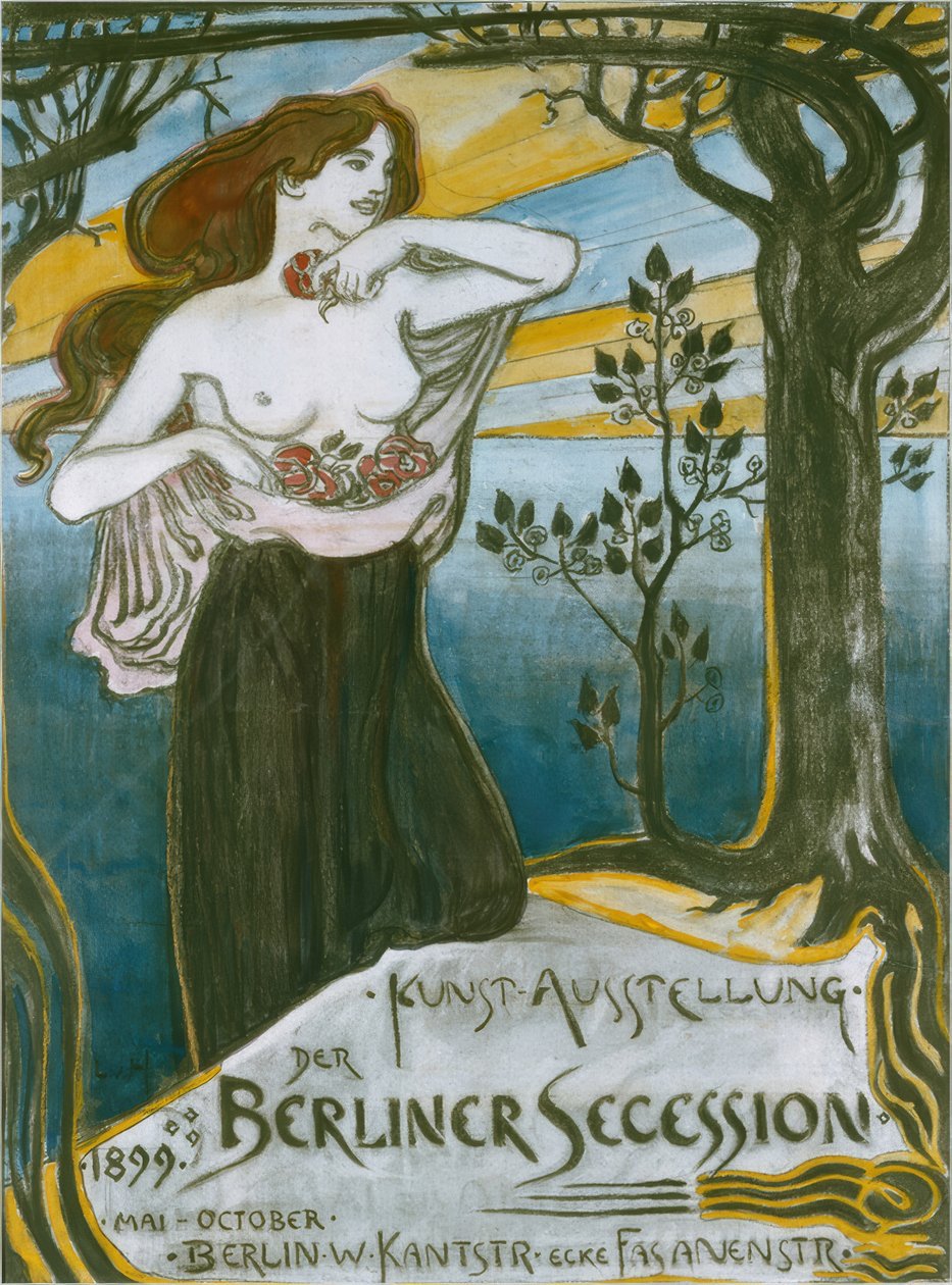 L. v. Hofmann, Poster Berlin Secession de Ludwig von Hofmann