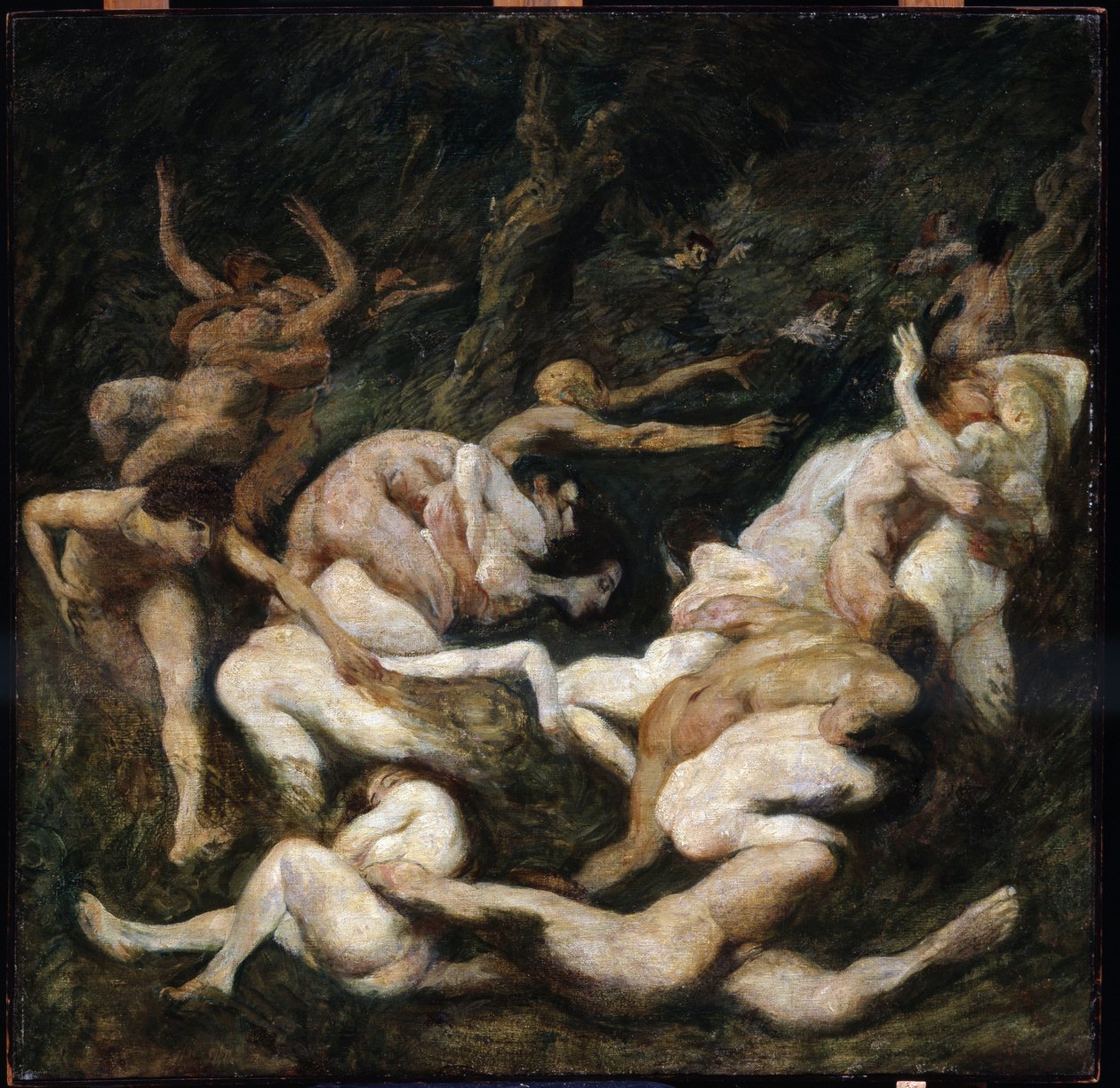 O rapto das mulheres. Pintura de Ludwig von Hofmann (1861-1945). Óleo sobre tela. Tamanho: 70,8x72cm. Pushkin, Moscovo
O Rapto de Mulheres de Ludwig von Hofmann
