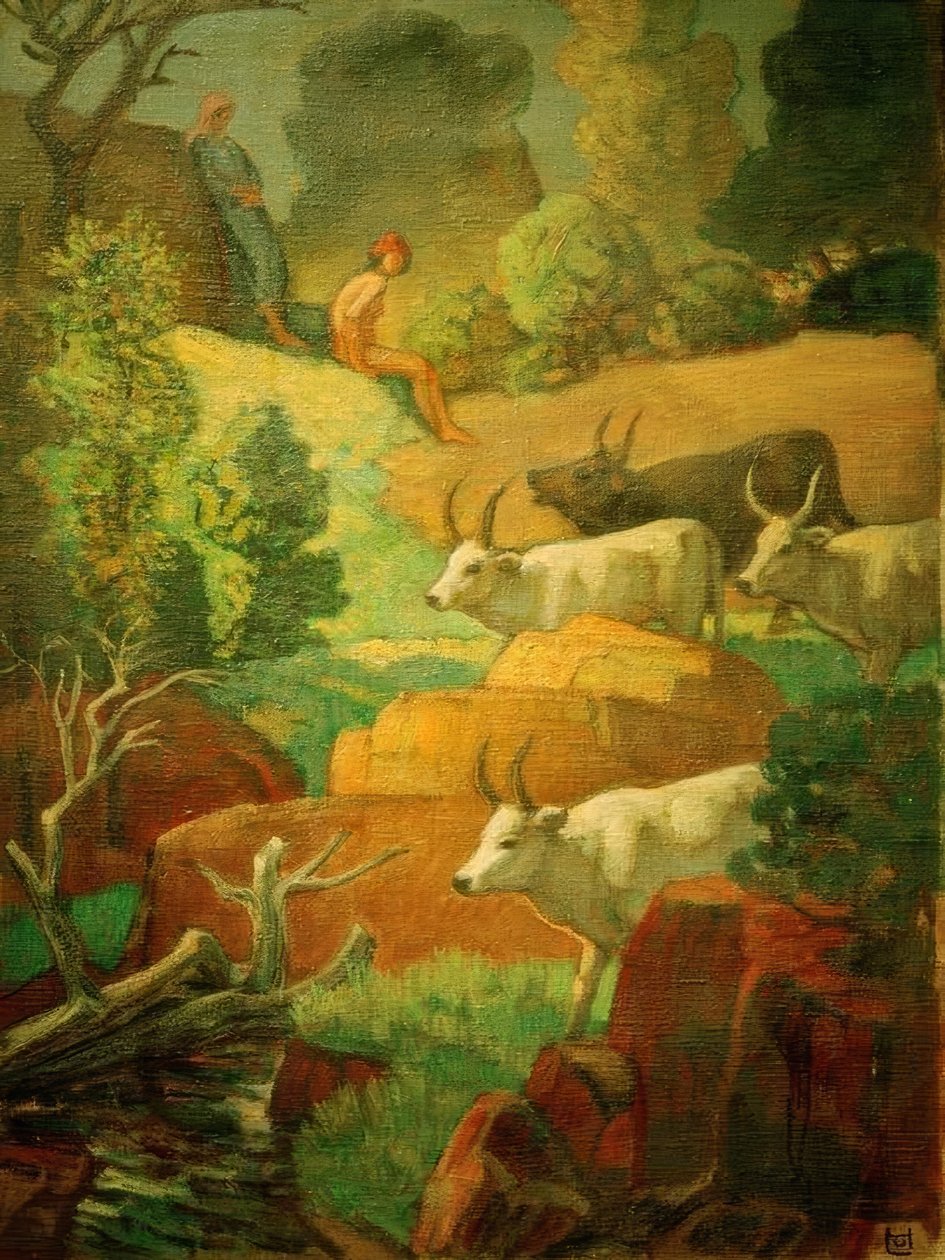 Gado nas poções de Ludwig von Hofmann