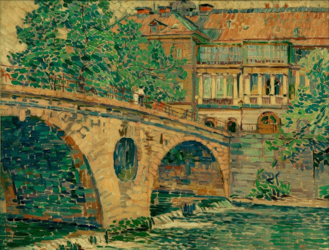Ponte do Castelo de Weimar de Ludwig von Hofmann
