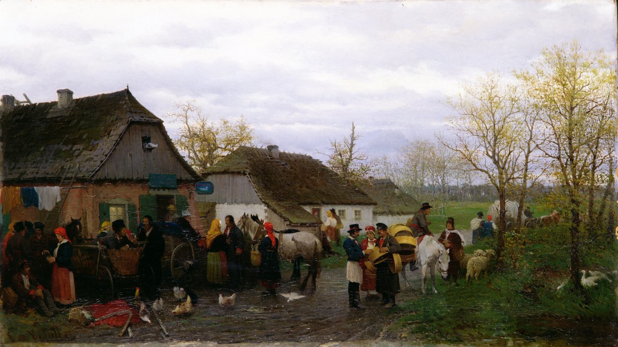 Em uma cidade pequena, c.1880 de Ludwik Kurella