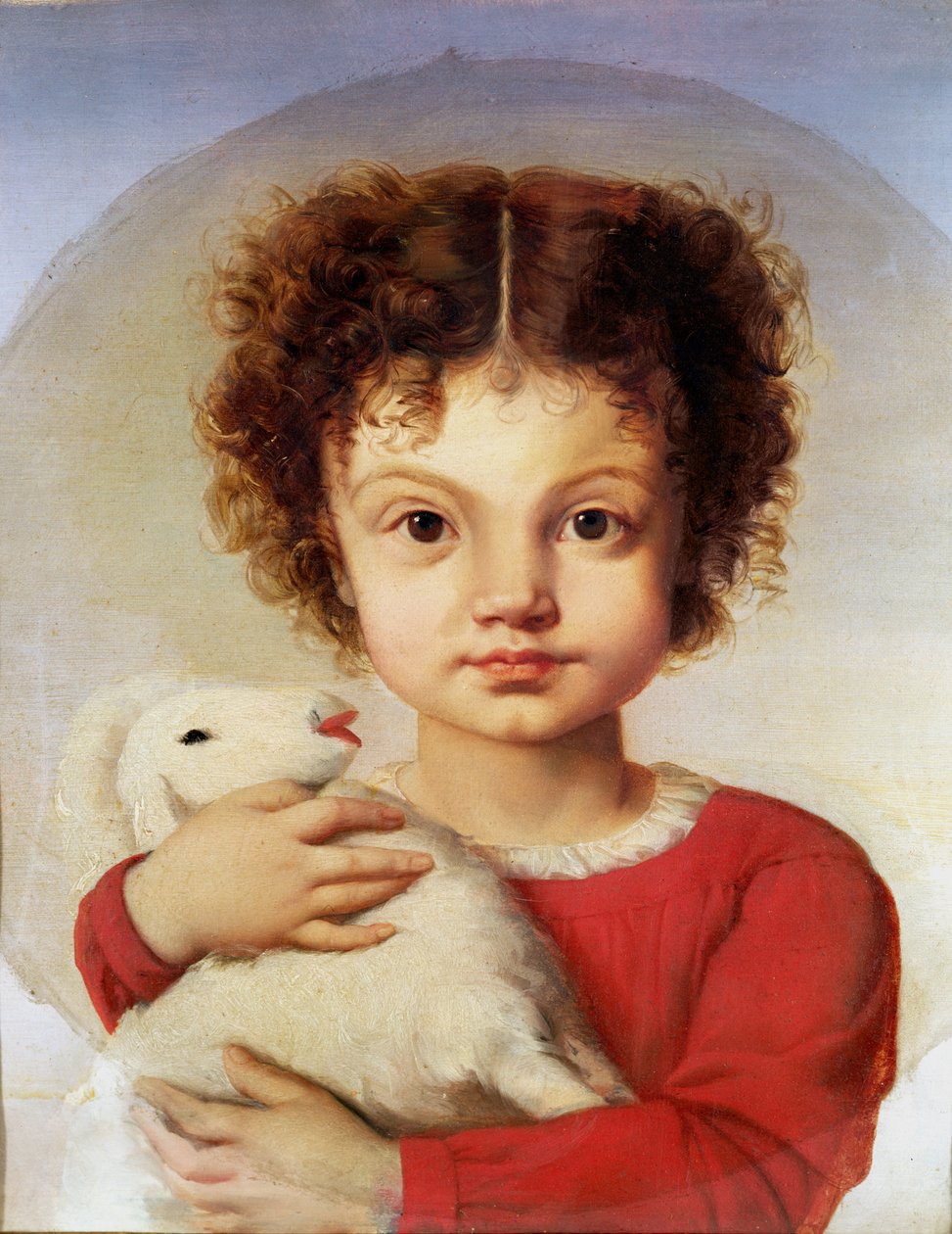 Retrato da Filha do Artista, Lina de Luigi Calamatta