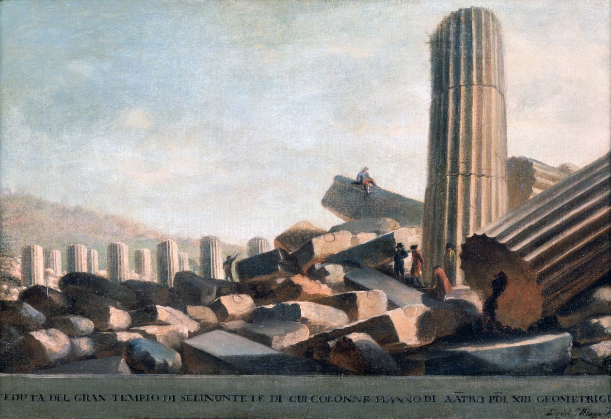 Grande templo em Selinunte de Luigi Mayer