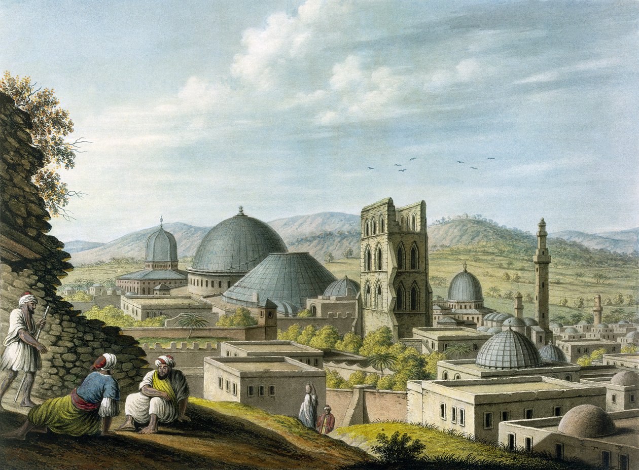 Jerusalém do oeste, pub. por William Watts, 1805 de Luigi Mayer
