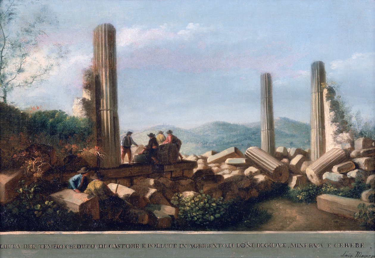 Templo de Castor e Pólux de Luigi Mayer