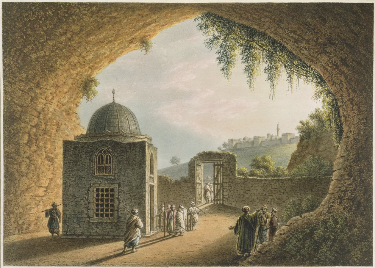 O túmulo de Jeremias, pub. por William Watts, 1801 de Luigi Mayer